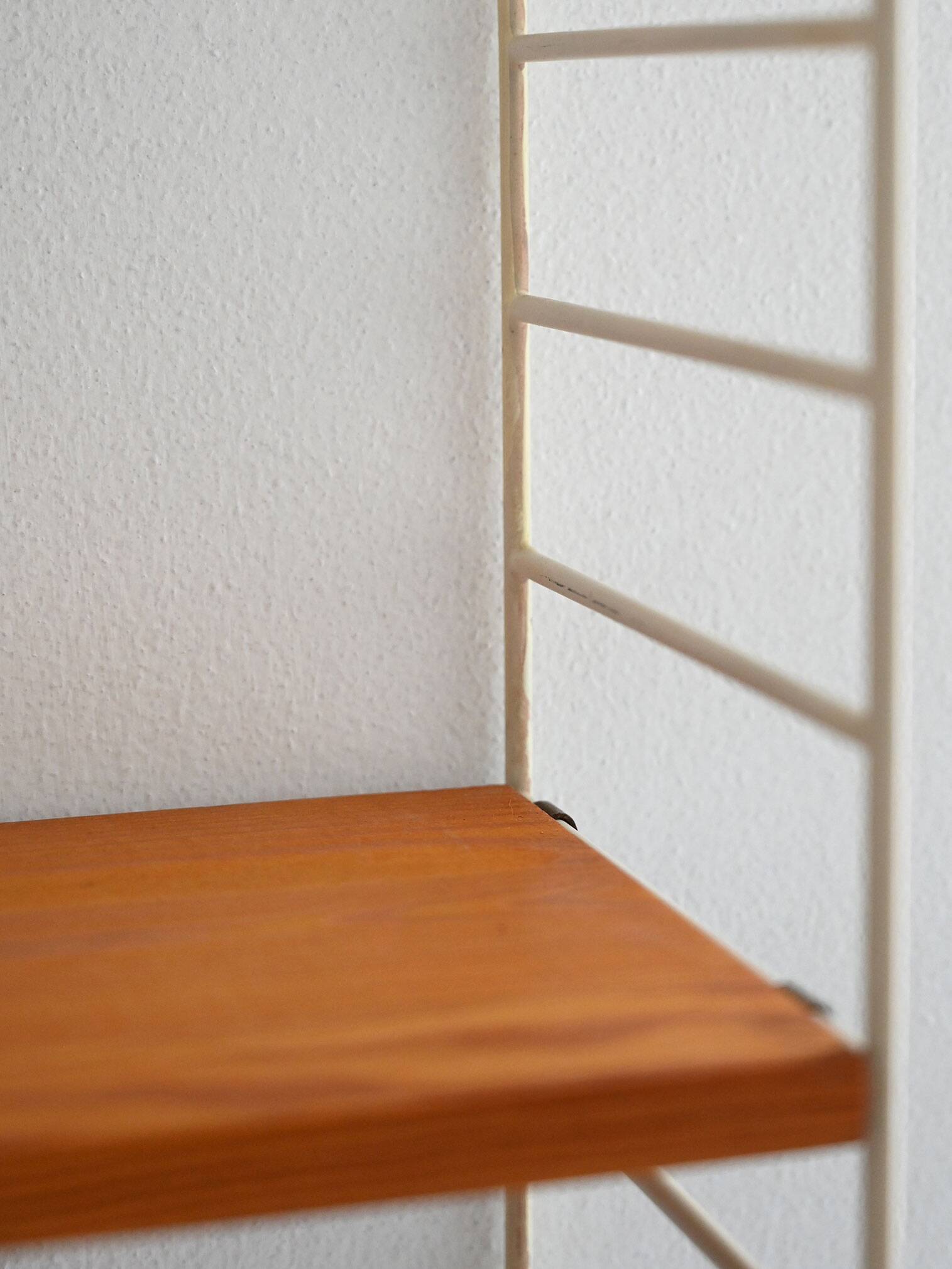 1960s Scandinavian Wall Shelving System in Fir