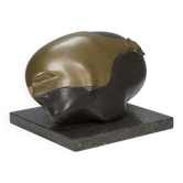 Sculpture Visage Masqué par Jos van Vreeswijk