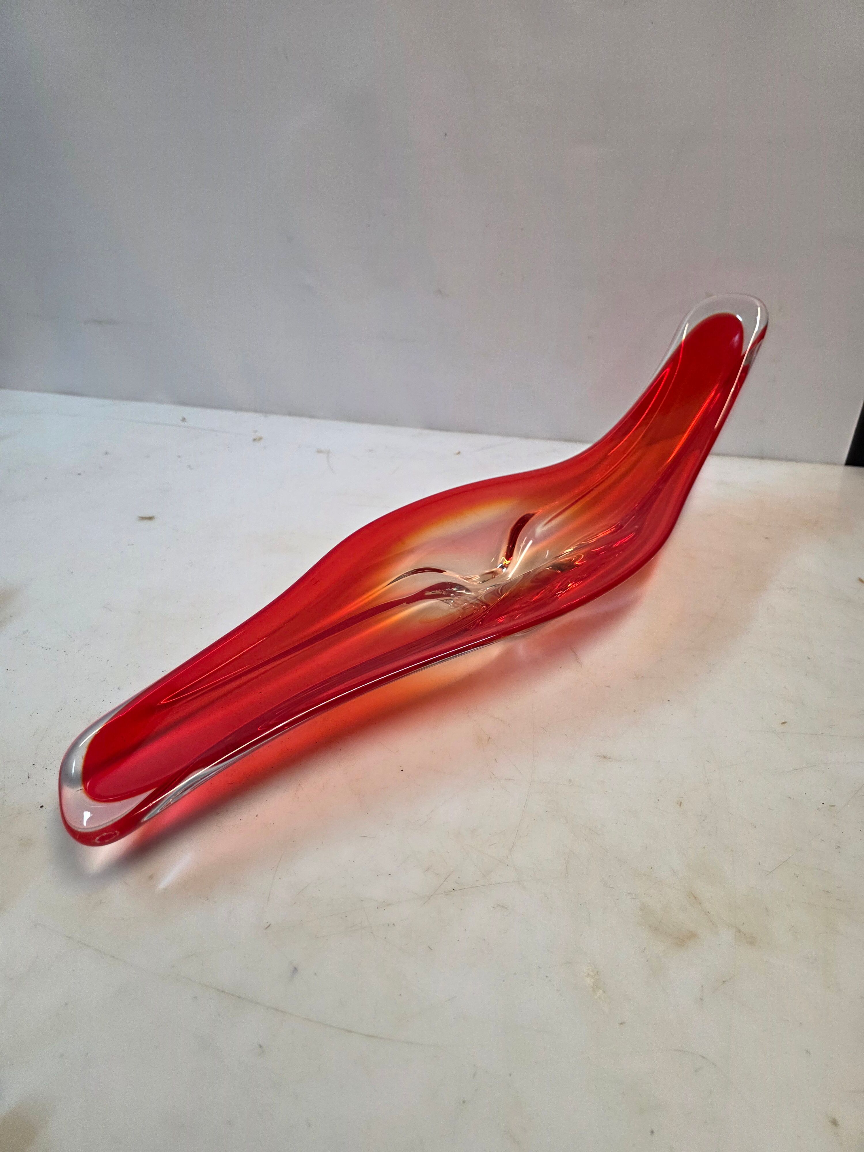 Vintage blown glass centrepiece from the 70s - 65 cm