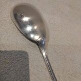 Silver plated rice serving spoons, Christofle Vendome, 25cm