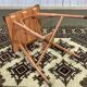 English Lloyd Loom pedestal table from the 1930s