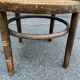 Vintage 19th-century bistro chair made of curved solid wood and caned in the Thonet style.