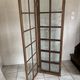 Antique screen in solid oak and glass