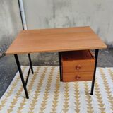 Vintage teak and metal desk