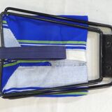 Vintage 190s folding camping stool with clutch