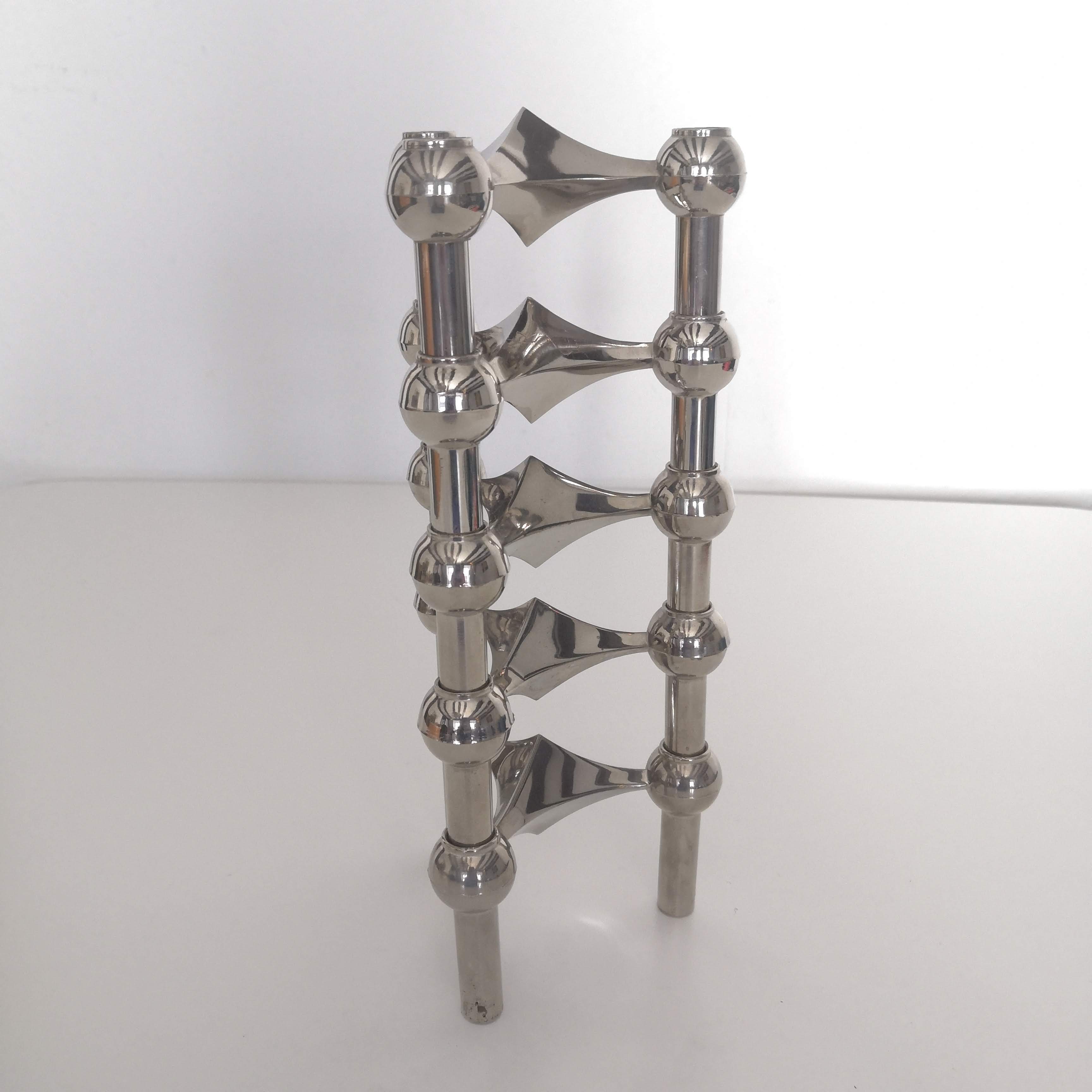 5 modular candle holders and a Nagel cup