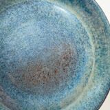 Small blue ceramic plate Signed JYL - Jean Yves Lemonnier