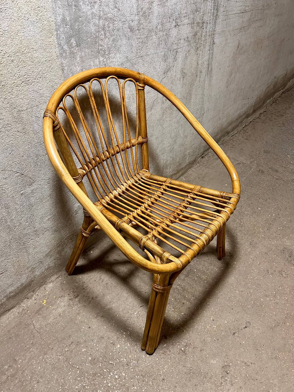 Rattan armchair