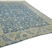 Handmade oriental contemporary 1980s 295 cm x 385 cm beige wool carpet