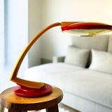 Red desk lamp Boomerang 2000 by Fase
