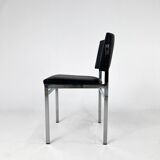 Set of 4 vintage dining chairs, Belgium, 1980