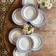 Set of 8 vintage deep plates
