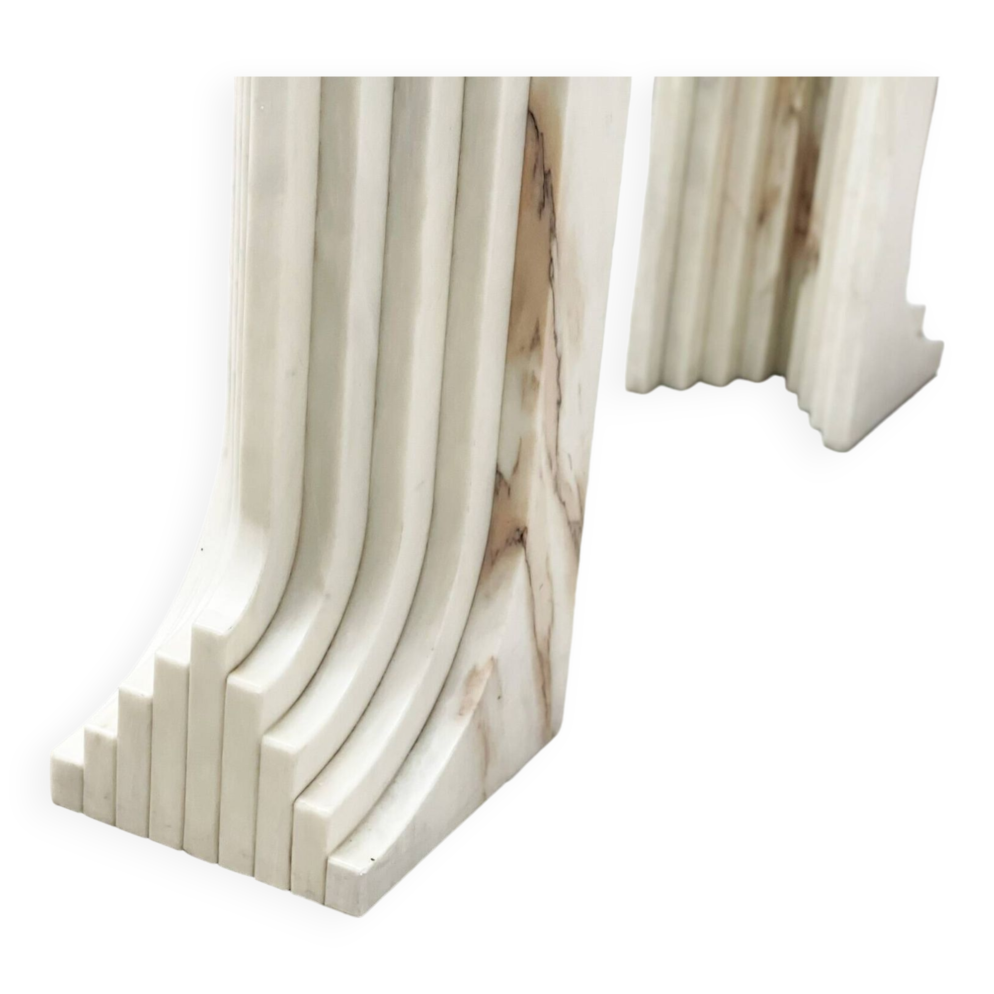 Vintage travertine  dining table, 1970s