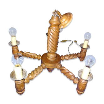 wooden chandelier