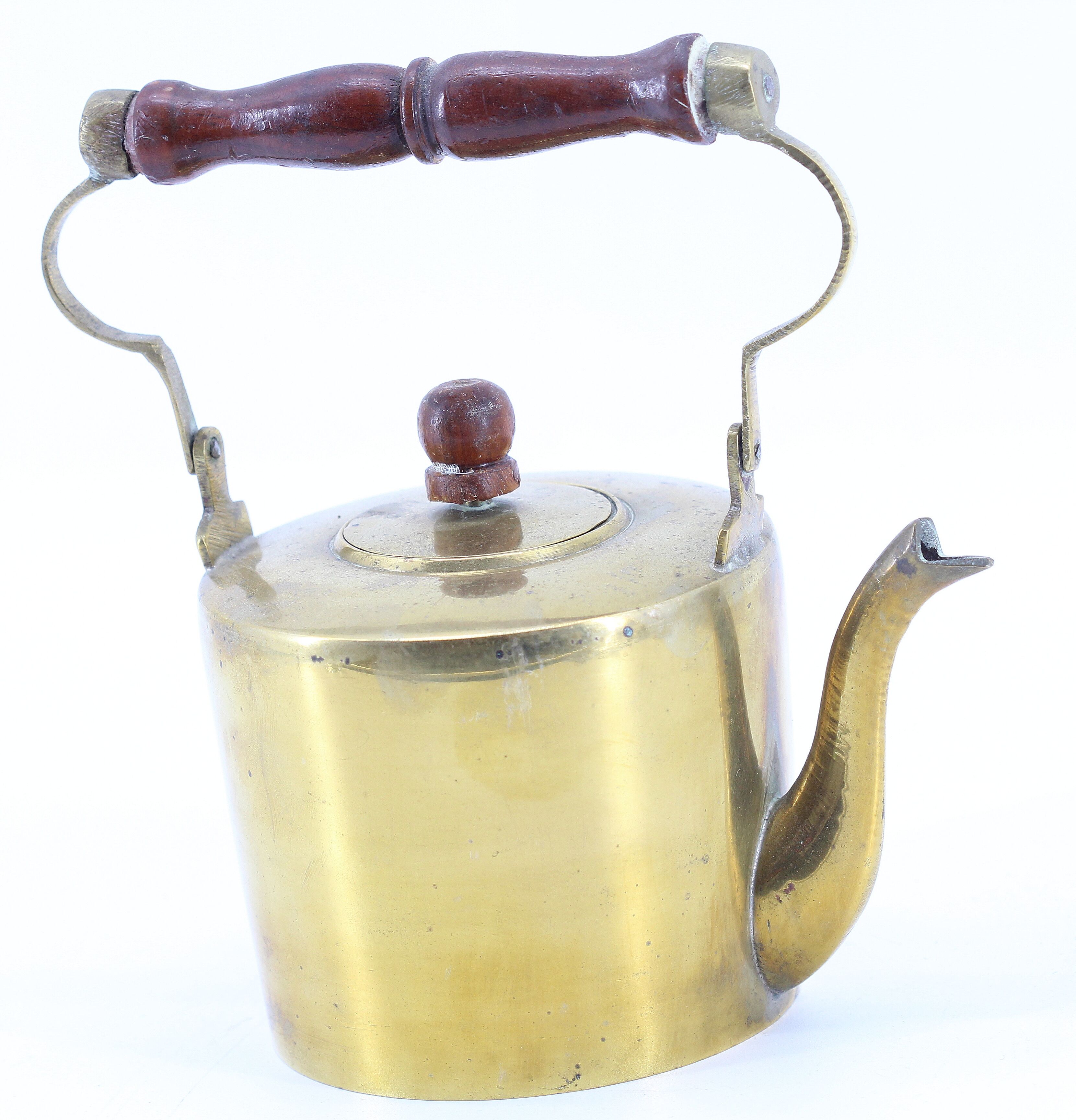 Old brass kettle