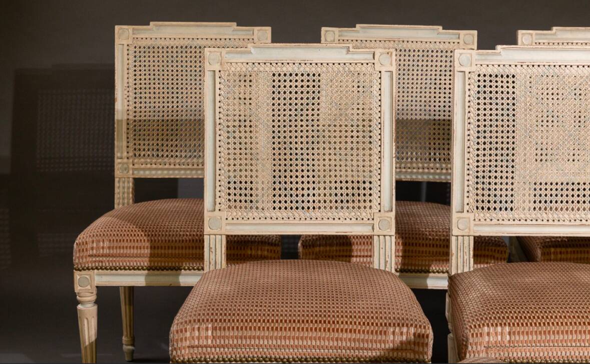 Set of 6 Louis XVI style chairs