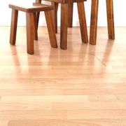 3 tables gigognes Brutaliste 70' en chêne blond