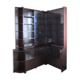 Scandinavian style angle bookcase, modular, 1970s