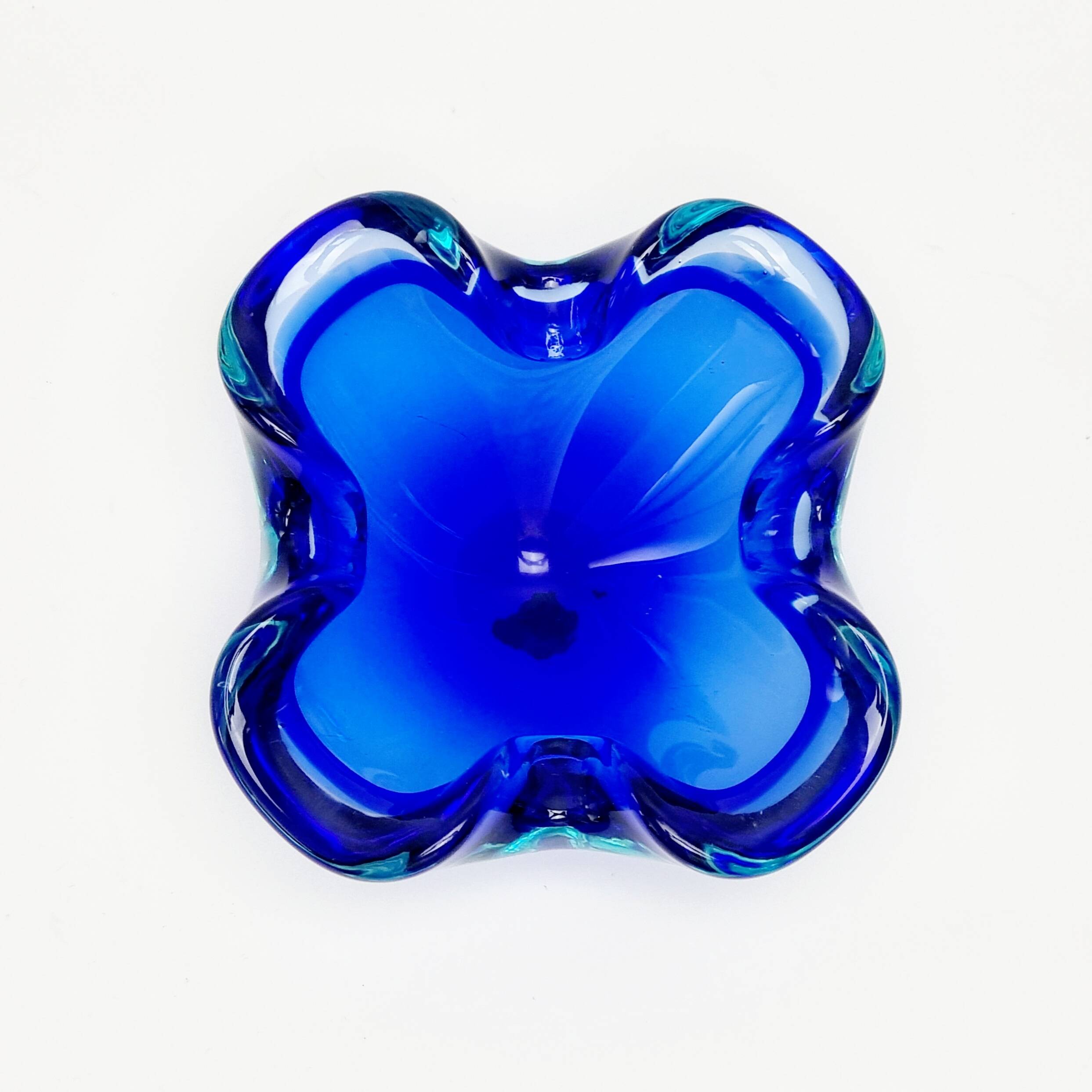 Sommerso Murano Glass Ashtray or Bowl, Italy, 1960s