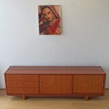 Vintage lowboard with drawers and shelves, 1970