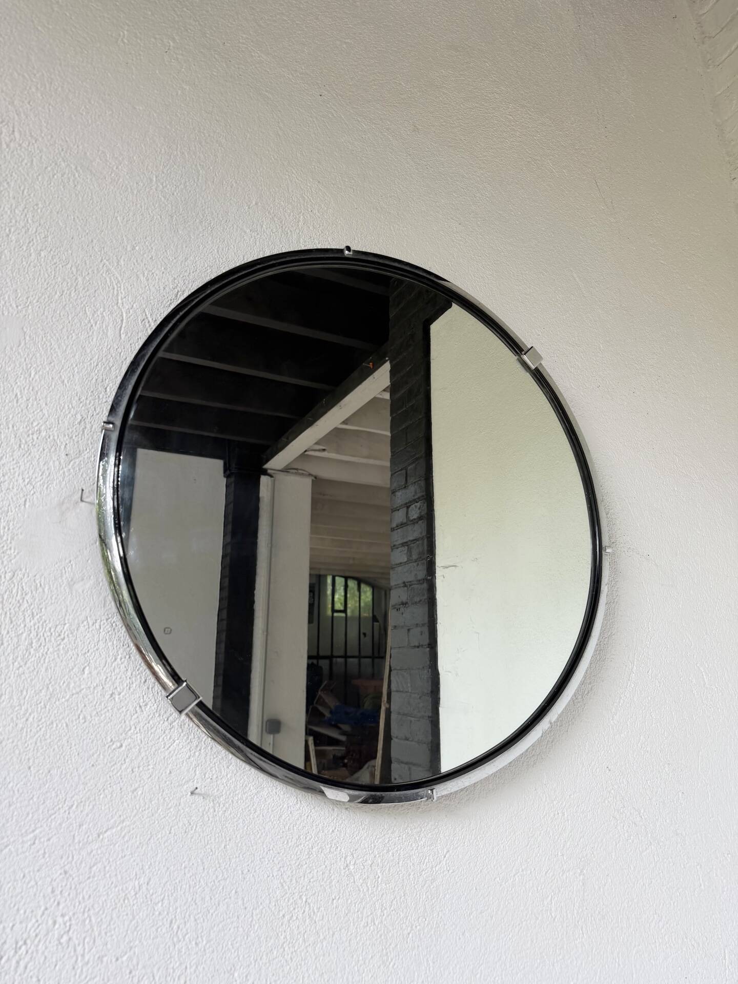 Round metal mirror 1970