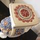 Elephant shaped porcelain side table