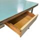 Table à manger extensible vintage en Formica bleu ciel