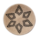 African woven wall basket, woven basket, ethnic and natural Boswana