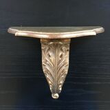 Gold patinated wall console