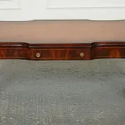 Heirloom Vintage Brown Leather Coffee Table by Weiman