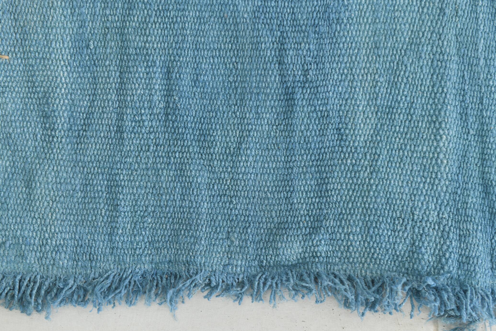 Light Blue Green Vintage Runner Rug, 57x203Cm