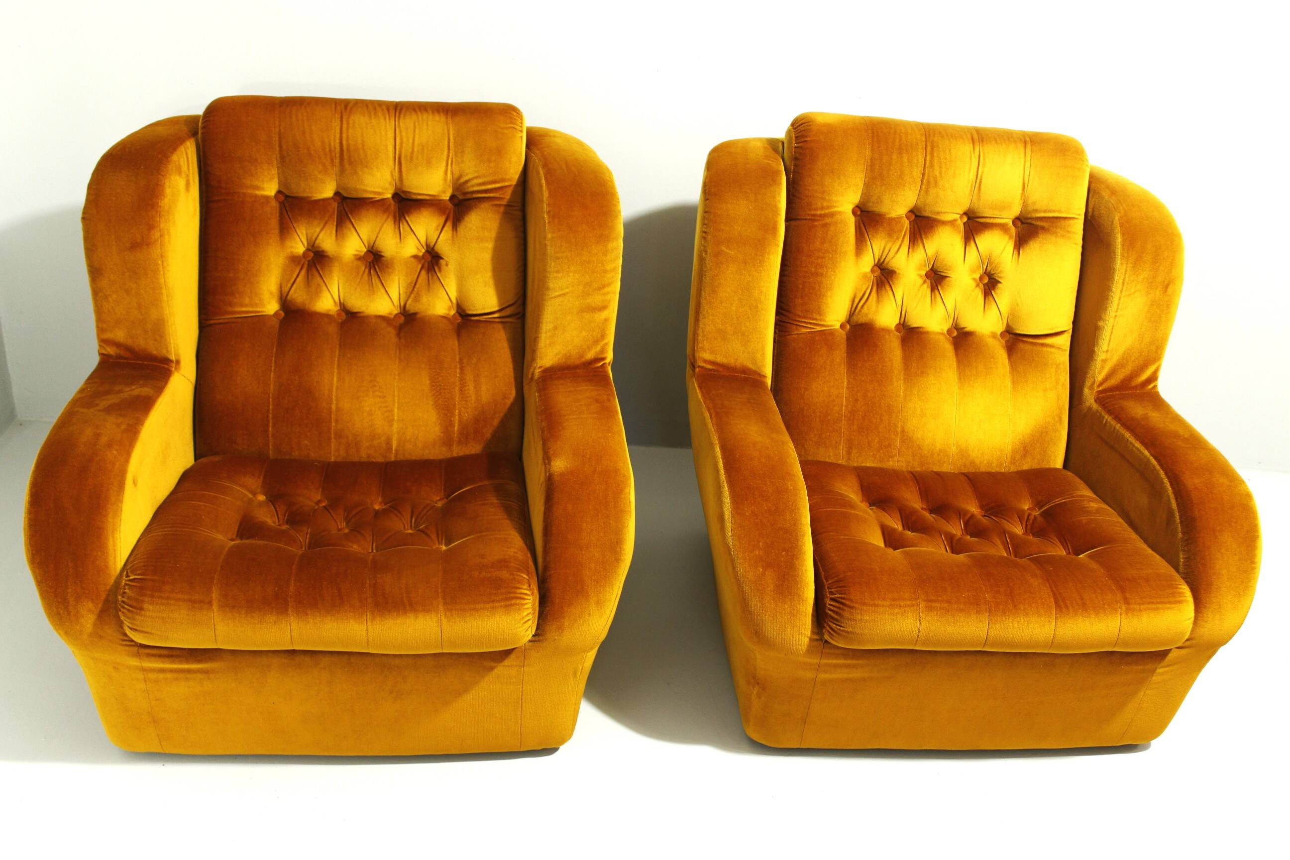A Pair of Vintage Comfortable Armchairs, Jitona, 1980s