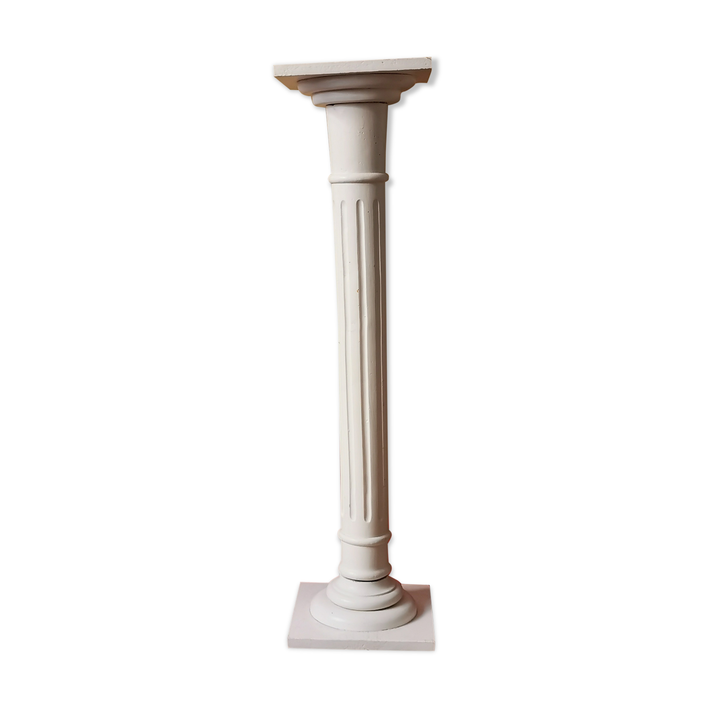 Colonne dorique ancienne en bois