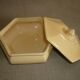 Yellow What's earthenware candy box