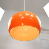 Suspension géante orange Space Age de Guzzini, années 70