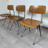 Set of 3 Friso Kramer chairs for Ahrend by Cirkel Result 60s 70s