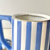 Large Fox Trott Sarreguemines coffee pot in art deco earthenware, 1930s vintage