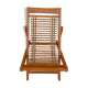 Children's lounger wooden deckchair and vintage foldable bamboo