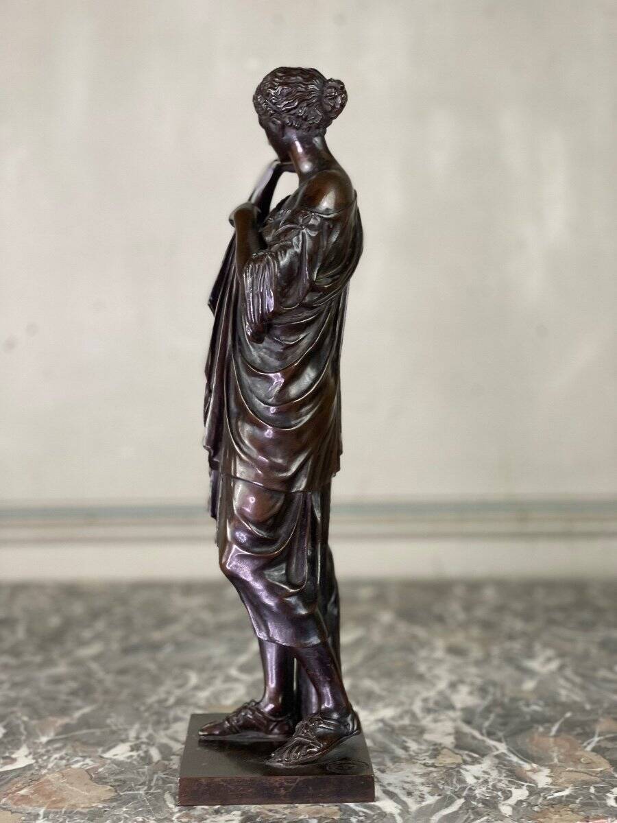 Diane de Gabies, bronze after the antique in marble