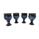 Set 4 gobelets grès bleu