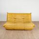Togo gold leather sofa by Michel Ducaroy for Ligne Roset 1973