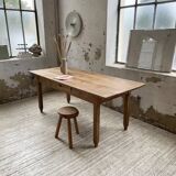 1950s oak butcher's farm table