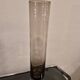 Vintage cylindrical vase in smoked glass