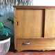 Vintage wooden furniture sliding doors