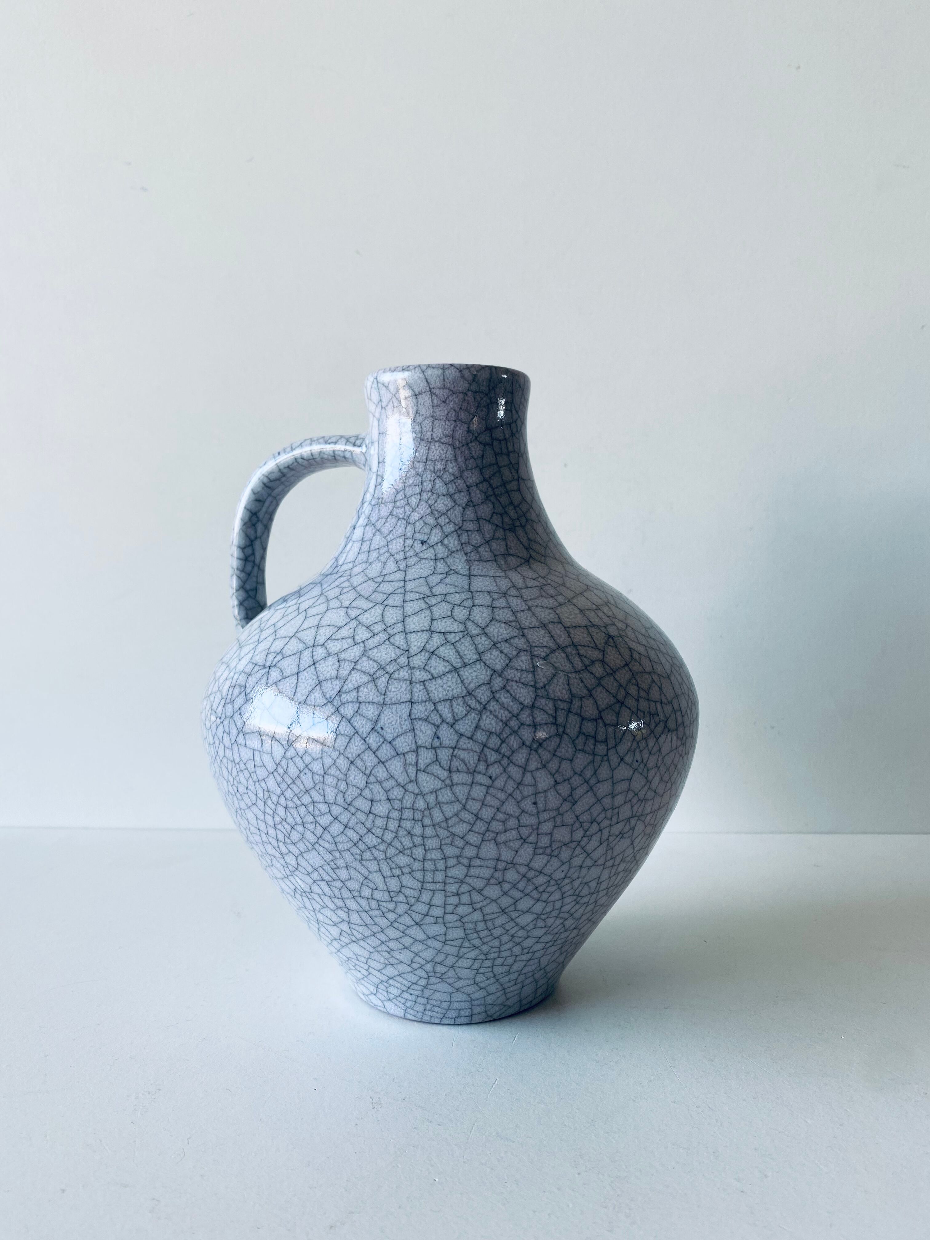 Vintage ceramic pottery cracked effect