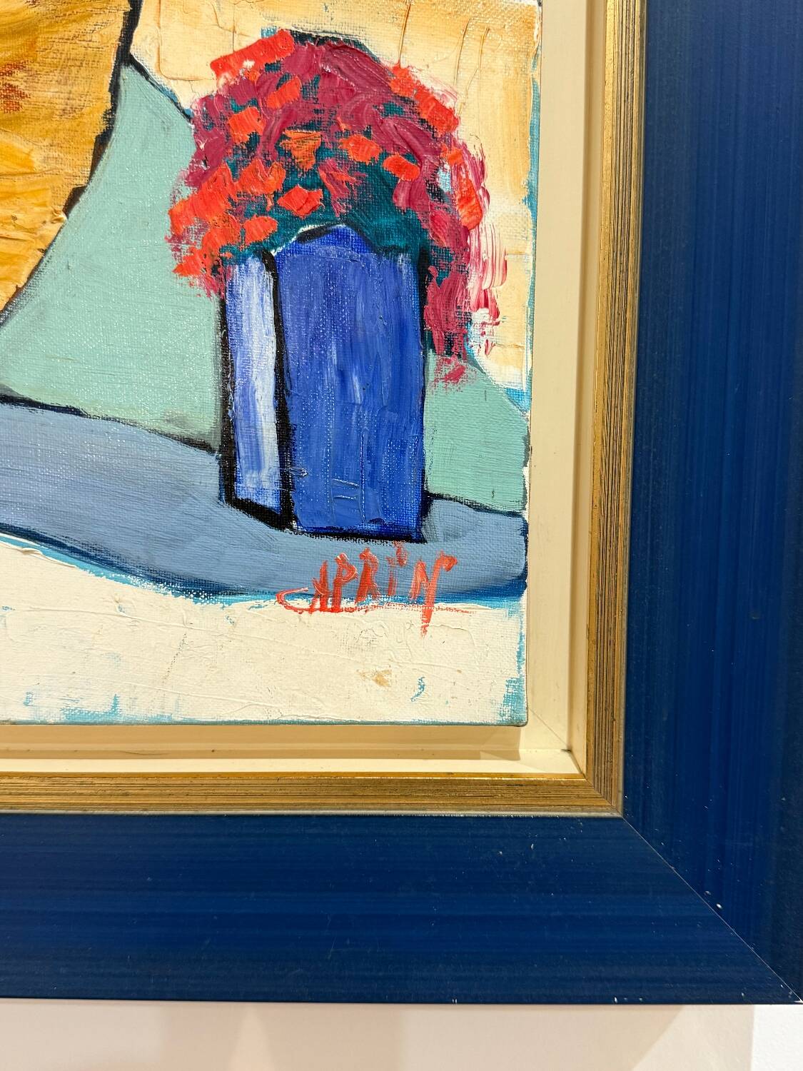 Painting "Greek Island of Mykonos" by Ghislaine Caprin