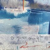 Atelier d'artiste. Lithographie originale signée au crayon