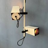 Vintage Philips beige downrod ceiling lamp