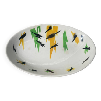 Oval bowl 1970 Digoin éclair