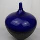 Large blue enameled vase
